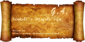 Gombár Atanázia névjegykártya